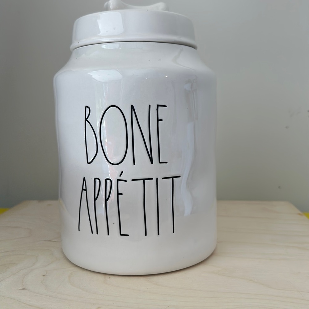 Large Rae Dunn Dog Treat Canister